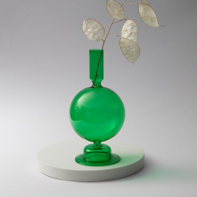 Floriddle Taper Candle Holders: Elegant Glass Candlesticks for Home De –  DormVibes