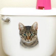 Load image into Gallery viewer, Fashion 3D Cats Toilet Stickers
