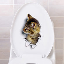 Load image into Gallery viewer, Fashion 3D Cats Toilet Stickers
