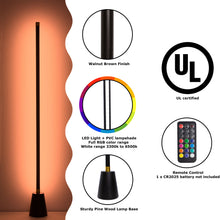 Load image into Gallery viewer, Six6Four 60&quot; Color Changing Floor Lamp and Six6Four Dimmable White Light 60&quot; Floor Lamp
