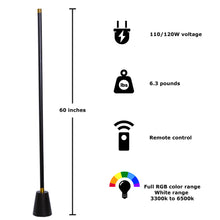 Load image into Gallery viewer, Six6Four 60&quot; Color Changing Floor Lamp and Six6Four Dimmable White Light 60&quot; Floor Lamp
